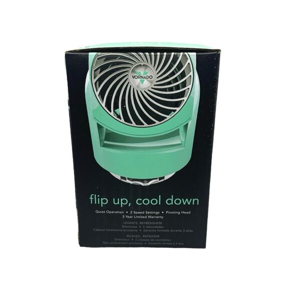 Vornado Flippi V6 Personal Air Circulator 2-Speed Mini Fan - 6.2” - Bliss Blue - Picture 6 of 8